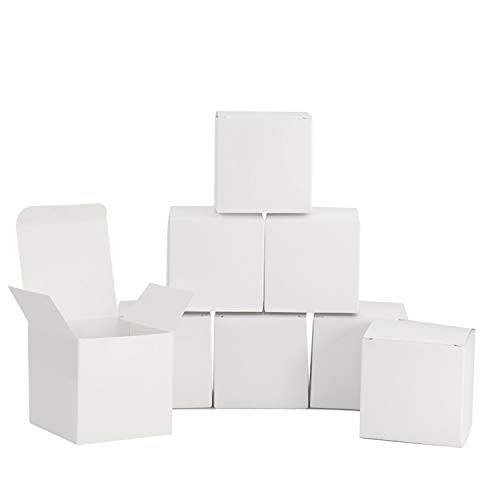 Oblique Unique® 8 Pappschachteln für DIY Adventskalender Advent Kisten Boxen Schachteln Glänzend für Weihnachten zum Basteln Befüllen Dekorieren - Farbe wählbar (Weiß) von Oblique Unique
