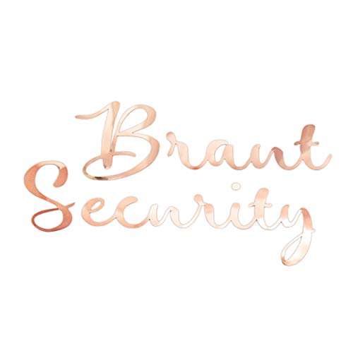 Oblique Unique® Bügelbild für JGA Junggesellinnenabschied Hochzeit - Braut - Team Braut - Braut Crew - Braut Security Bilder zum Aufbügeln Roségold (Braut Security) von Oblique Unique