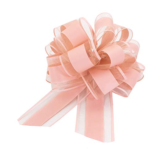 Oblique Unique® Geschenk Schleife mit Geschenkband Matt für Geschenke Tüten Zuckertüten zum Basteln Dekorieren Verzieren - Farbe wählbar (Rosa) von Oblique Unique