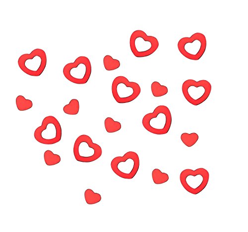Oblique-Unique® Herz Konfetti Liebe Tischkonfetti Rotes Herz Valentinstag Herzen Hochzeit Deko von Oblique Unique