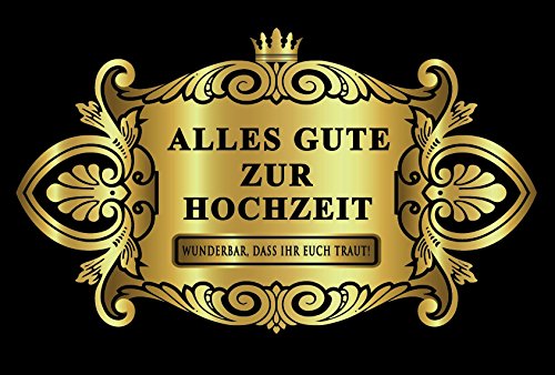Oblique-Unique® Hochzeit Trauung Aufkleber Flaschenetikett Etikett Gold elegant von Oblique Unique