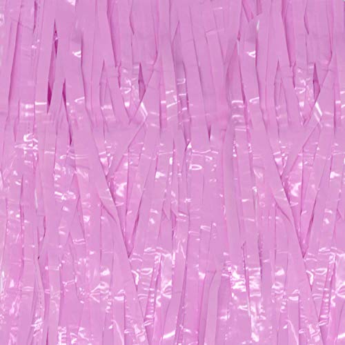 Oblique Unique® Lametta Vorhang 100x200 cm Pastell Farben für Weihnachten Silvester Geburtstag Party Feier Deko Fasching Karneval Dekoration (Lila) von Oblique Unique