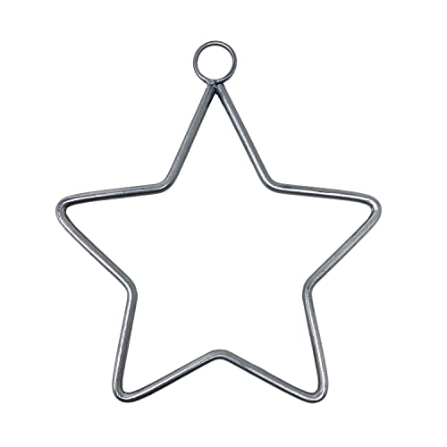 Oblique Unique® Metall Stern zum Aufhängen Silber Hängestern Dekoration für Weihnachten Deko Stern zum Basteln Weihnachtsdeko Weihnachtsstern von Oblique Unique