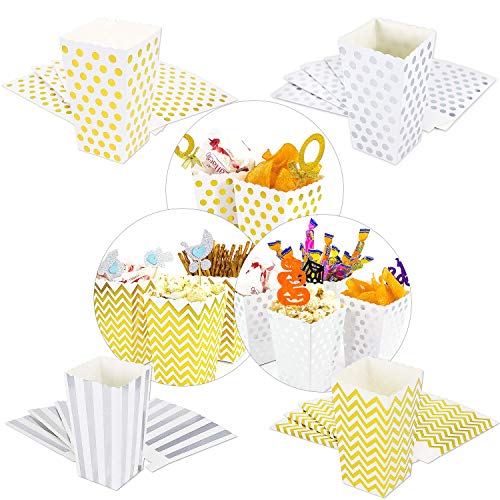 Oblique Unique® Popcorn Snack Box Schachtel Tüten Set 32 Stück als Tisch Dekoration für Geburtstag Party Feier Hochzeit UVM. von Oblique Unique