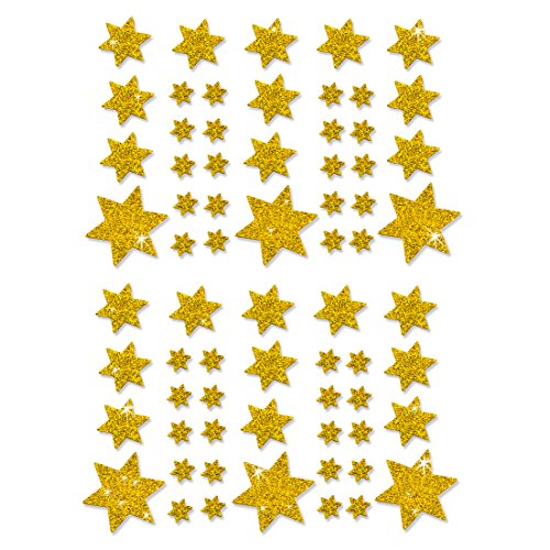 Oblique-Unique® Weihnachts Sterne Sticker Aufkleber - Deko Weihnachten - Farbe wählbar (Gold) von Oblique Unique