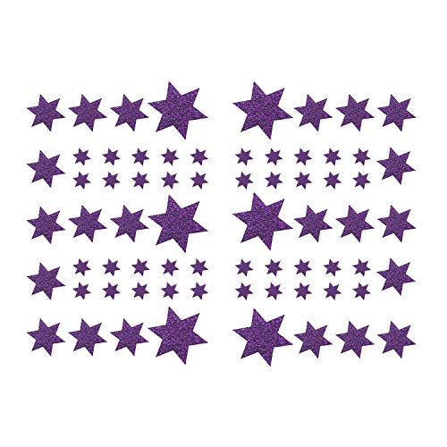 Oblique-Unique® Weihnachts Sterne Sticker Aufkleber - Deko Weihnachten - Farbe wählbar (Lila) von Oblique Unique