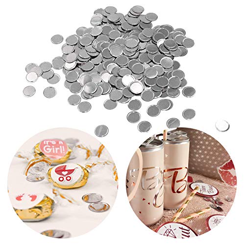 Oblique Unique® Konfetti Silber rund Tisch Konfetti mit Spiegeleffekt für Hochzeit Geburtstag Feier Jubiläum Deko über 300 STK. von Oblique Unique