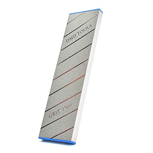 QZATACAEN Diamant Schleifstein Abflachungsstein Läppplatte Doppelseitig (150 & 400) Körnung Diamant Schärfplatte Montagestein Flache Platte 253 × 70 × 14 mm von QZATACAEN