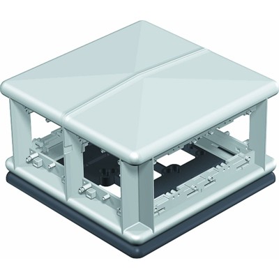 Aufflur-Tank PA RAL9011 225x138x225mm 8f Polyamid(PA) geeignet für Nasspflege von Obo Bettermann