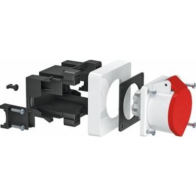 Geräteeinbaudose GEB-K 1f Front CEE rast f. CEE-Steckdose 16A von Obo Bettermann