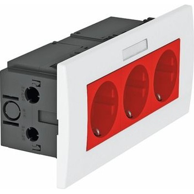 Steckdose 3f rt mt GEB-K IP20 BSF VP horiz/vert Textfeld/Beschriftungsfläche Steckdose 3f rt mt GEB-K IP20 BSF VP horiz/vert Textfeld/Beschriftungsfläche von Obo Bettermann