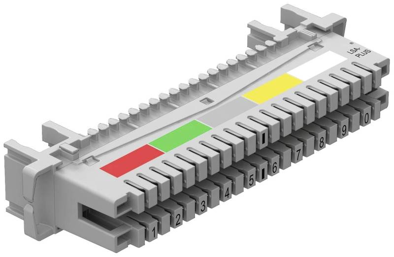 Obo Bettermann 5084008 Anschlussleiste Lsa A Lei 10 Doppeladern Steckverbinder B-Ware von Obo