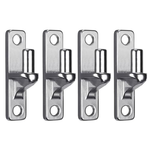 1/2/4 Stück tragbare, stabile Wandplattenscharniere für den Außenbereich, Kettenglieder, Zauntore mit Edelstahlmaterialien, Beschichtung, Zaunscharniere von Obotsnoi