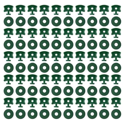 100 Stück Gewächshausbefestigungen Twist Clips Klemmen Heavy Duty Unterlegscheiben Geeignet zur Sicherung von Blasennetz & Abdeckungen Gewächshaus Winddichte Clips Set von Obotsnoi