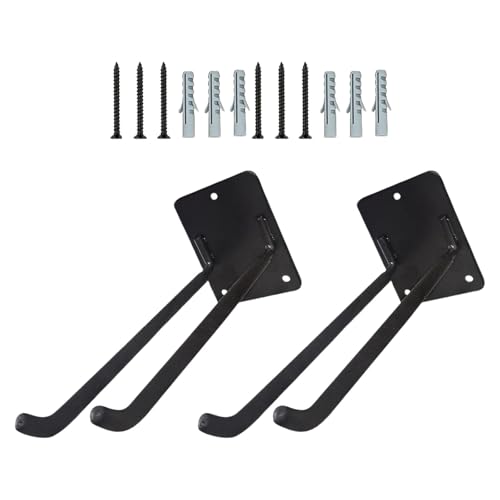 2 Stück robuste 25,4 cm Wandhalterung, Garagenhaken zum Aufhängen von Leitern, Reifen, Werkzeugen mit Gummibeschichtung und Eisenkonstruktion, robuste Garagenhaken 2 Stück robuste 25,4 cm Wandhalterung, Garagenhaken zum Aufhängen von Leitern, Reifen, Werkzeugen mit Gummibeschichtung und Eisenkonstruktion, robuste Garagenhaken von Obotsnoi