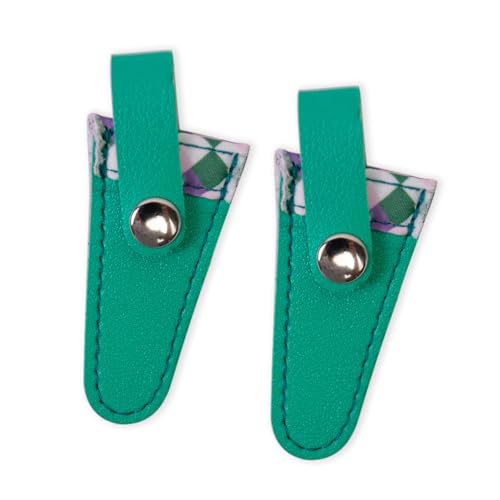 2 x farbige Gitterscheren, Schutzhüllen, tragbares Trimmwerkzeug, PU-Stickschere, Scheide 2 x farbige Gitterscheren, Schutzhüllen, tragbares Trimmwerkzeug, PU-Stickschere, Scheide von Obotsnoi