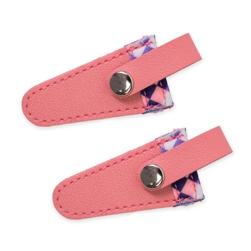 2 x farbige Gitterscheren, Schutzhüllen, tragbares Trimmwerkzeug, PU-Stickschere, Scheide 2 x farbige Gitterscheren, Schutzhüllen, tragbares Trimmwerkzeug, PU-Stickschere, Scheide von Obotsnoi