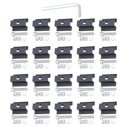 20 Stück Solar-Panel-Montageklemmen Set Halterungen mit Schrauben Zubehör für Balkone Kraftwerke Dach Camping Aluminiumlegierung Solarklemmen 20 Stück Solar-Panel-Montageklemmen Set Halterungen mit Schrauben Zubehör für Balkone Kraftwerke Dach Camping Aluminiumlegierung Solarklemmen von Obotsnoi