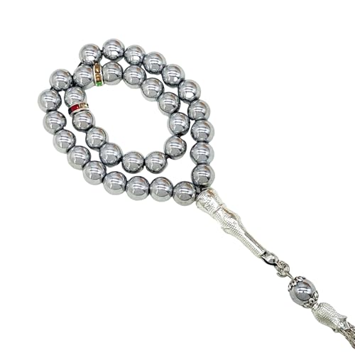 33 Perlen Zikr Muslime Tasbih mit exquisiten Quasten, tolles Polieren für fromme Muslime und Ritualzeremonie, Dhikr-Perlen 33 Perlen Zikr Muslime Tasbih mit exquisiten Quasten, tolles Polieren für fromme Muslime und Ritualzeremonie, Dhikr-Perlen von Obotsnoi