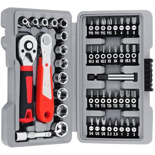 48pcs/Set Ratatchets Sockel 1/4 Ein Verstellbarer Schraubenschlüsselschraubendreher Bit Haushaltshandwerkswerkzeugwerkzeugwerkzeug Werkzeug Set 48pcs/Set Ratatchets Sockel 1/4 Ein Verstellbarer Schraubenschlüsselschraubendreher Bit Haushaltshandwerkswerkzeugwerkzeugwerkzeug Werkzeug Set von Obotsnoi