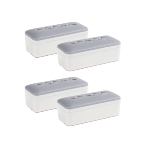 ABS WC-Abdeckungen, Abstandhalter, schnelle Installation, rutschfest, Sitzerhöhung, Deckel, Stoßstange, Haushaltsgebrauch, rutschfestes Sitzpolster, 4 Stück ABS WC-Abdeckungen, Abstandhalter, schnelle Installation, rutschfest, Sitzerhöhung, Deckel, Stoßstange, Haushaltsgebrauch, rutschfestes Sitzpolster, 4 Stück von Obotsnoi