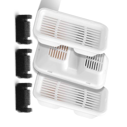 Automatischer Haustier-Wasserbrunnen und Schwämme zur Verbesserung des Geschmacks und praktische Katzenspenderteile Hundespender Filter von Obotsnoi