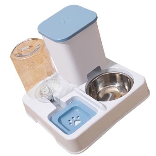 Automatischer Wasserspender und Futterspender für verschiedene Größen Katzen Futterbehälter 2-in-1 Haustier Bewässerung und Futterstation Katzen Wasserspender Automatischer Futterspender Reise von Obotsnoi
