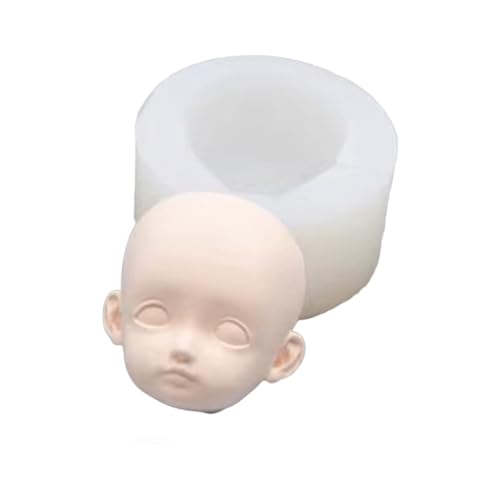 Baby Menschliches Gesicht Tonform Keramikputz Silikonhand Handschreiber Kerze Harz Werkzeugform Fondant Gesichtsgesicht von Obotsnoi