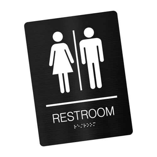 Badezimmer-Wandaufkleber, Motiv: Frau und Mann, Toilettenschild, WCs, Zuhause, Hotel, Waschraum, Türschilder, Kunstaufkleber für Toiletten, Restaurant, Unisex, Toiletten von Obotsnoi