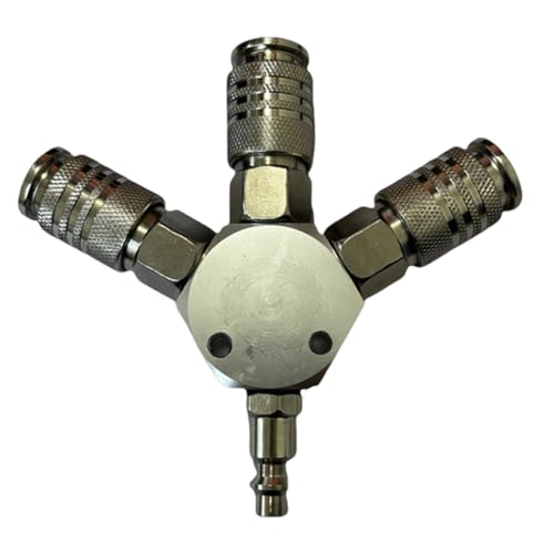 Drei-Wege-Verteiler-Schnellkupplung, Kupplung für Luftkompressor, Werkzeug, Krümmer, geteilte Schlauchverbinder für Industriearbeiter, schnelle Installation, pneumatischer Adapter Drei-Wege-Verteiler-Schnellkupplung, Kupplung für Luftkompressor, Werkzeug, Krümmer, geteilte Schlauchverbinder für Industriearbeiter, schnelle Installation, pneumatischer Adapter von Obotsnoi
