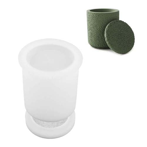 Harzglasformen Mit Deckel Silikon Schimmelpilzschalter Schmuck Organisatoren Aufbewahrung Jar Epoxidguss Formen Stifthalter Kreatives Handwerk von Obotsnoi