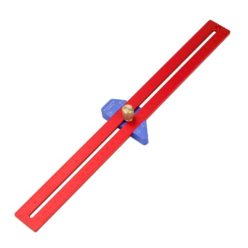 Holzbearbeitung Lineal Slide Rule Präzision Lineal Holzbearbeitungswerkzeug Einstellbare Metall Aluminium Markierungsmessung Pocket Professioneller Holzarbeiter Scal von Obotsnoi