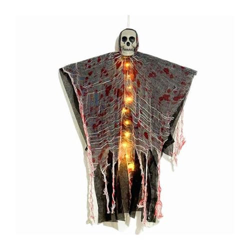 Leuchtende Skelett Schädel Outdoor Hängende Dekoration Für Halloween Party Gruselige Dekorationsmaterialien LED Skelett Ornament von Obotsnoi