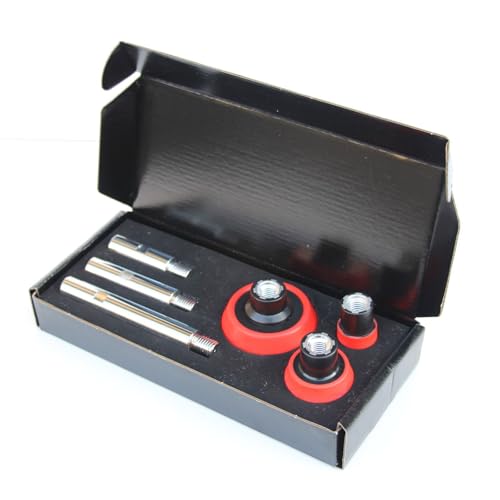 M14 Gewindeverlängerungswelle für Winkelschleifer mit 3 Adapterstange und Padhaltern für sicheres Polieren auf engstem Raum abgewinkelter Schleiferadapter M14 Gewindeverlängerungswelle für Winkelschleifer mit 3 Adapterstange und Padhaltern für sicheres Polieren auf engstem Raum abgewinkelter Schleiferadapter von Obotsnoi