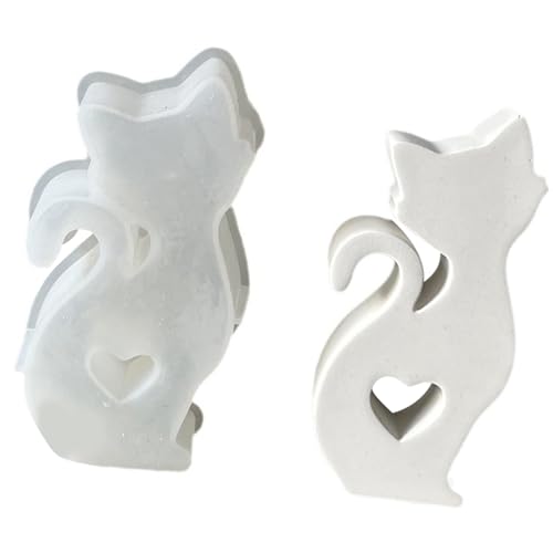 Multifunktionale Silikonform zum Basteln von Herzen, Katzen, Skulptur, Gießform, Seife, Aromatherapien, Harze, Kunsthandwerk, Katzenform Multifunktionale Silikonform zum Basteln von Herzen, Katzen, Skulptur, Gießform, Seife, Aromatherapien, Harze, Kunsthandwerk, Katzenform von Obotsnoi