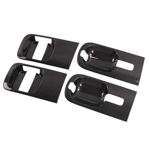Obotsnoi Autotürgriff-Schüsselschutz, ABS-Kunststoff, Karbonfaser-Design, kratzfest, Zubehör, geeignet für H1 I800 2018–2020 Modelle, ABS-Kohlefaser, Türgriff-Schüsselschutz von Obotsnoi
