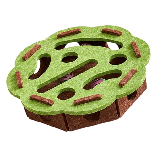 Obotsnoi Dekorative Katzen, selbstspannende Box, Puzzle-Spielzeug mit Glocken, Ball, Kätzchen, kognitive Entwicklung und Übung, Filz-Labyrinth-Spielzeug Obotsnoi Dekorative Katzen, selbstspannende Box, Puzzle-Spielzeug mit Glocken, Ball, Kätzchen, kognitive Entwicklung und Übung, Filz-Labyrinth-Spielzeug von Obotsnoi