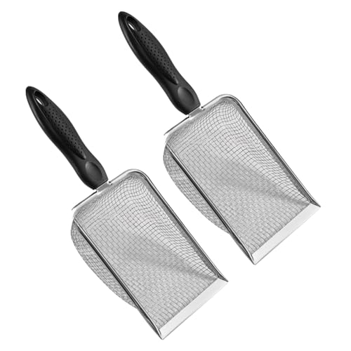 Obotsnoi Garten Erde Sieb Edelstahl Reptilien Sand Substrat Schaufel Reinigung Feinmaschig Schaufel für Einstreu Katzenstreu Edelstahl Erde Sieb von Obotsnoi