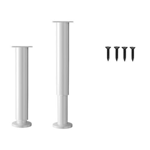 Obotsnoi Möbelbeine, höhenverstellbar, mit rutschfestem Fußpolster, Stahlstuhl für Schränke und Tische, Couchtisch, 2 Stück von Obotsnoi