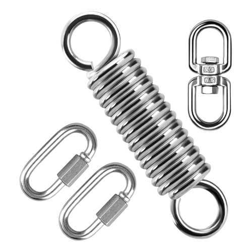 Obotsnoi Stahl Yoga Schaukelfeder 250 kg Tragkraft Drehmechanismus Hängematte Aufhängung für Hängemattenstühle Boxsack nicht hängend für Hängematten Obotsnoi Stahl Yoga Schaukelfeder 250 kg Tragkraft Drehmechanismus Hängematte Aufhängung für Hängemattenstühle Boxsack nicht hängend für Hängematten von Obotsnoi