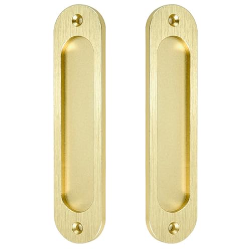 Obotsnoi Zincs Schrankgriffe aus Legierung, Holztür, Drückergriffe für Glastüren, einfache Installation, Scheunentürbeschläge, 2 Stück Obotsnoi Zincs Schrankgriffe aus Legierung, Holztür, Drückergriffe für Glastüren, einfache Installation, Scheunentürbeschläge, 2 Stück von Obotsnoi