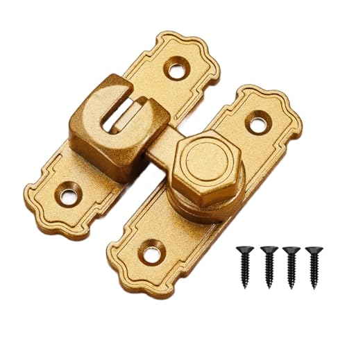 Platzsparendes Aluminium-Türriegel-Set für 90° und 180° Scheunentüranwendungen, robuste Sicherheitsriegel von Obotsnoi