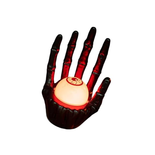 Realistische Skelett-Hand mit LED-Licht Leuchtende Kürbisse Lampe Dekoration für Innen- und Außenbereich Urlaub Party Dekorationen Halloween Lichter von Obotsnoi