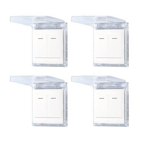 Robuste Schalterschutzabdeckung, schmal, wasserdicht, für Badezimmer, Küche, selbstklebende Halterung, schlanke Steckdosenschutz Robuste Schalterschutzabdeckung, schmal, wasserdicht, für Badezimmer, Küche, selbstklebende Halterung, schlanke Steckdosenschutz von Obotsnoi