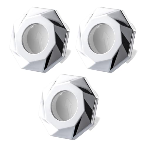 Set mit 3 einfach zu installierenden Designs, Überlaufabdeckungen für Badezimmer- und Küchenspülen mit eleganter Farbe, für den täglichen Gebrauch von Obotsnoi