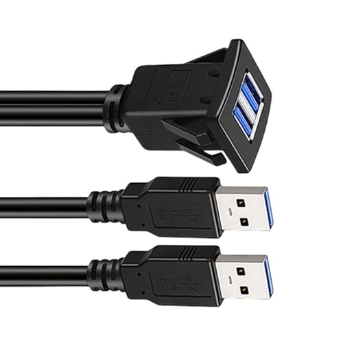 Obotsnoi USB3.0 Doppelanschluss Quadratschnapper Auf Panel Verlängerungskabel PVC Wasserdichtes Design Für Auto Yacht Marine Anwendungen Obotsnoi USB3.0 Doppelanschluss Quadratschnapper Auf Panel Verlängerungskabel PVC Wasserdichtes Design Für Auto Yacht Marine Anwendungen von Obotsnoi