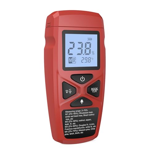 Upgrades Holzfeuchtigkeitsmesser Holzdetektor Mit Klarem Display Und Schnelle Reaktion Für Stabile Messungen Professionelle Tests von Obotsnoi