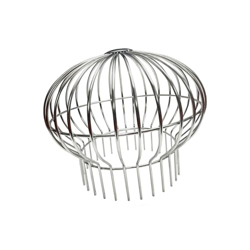 Verbesserter kugelförmiger Laubschutz, Abflussabdeckung, Stahl, Anti-Verstopfung, Designrost für Dach, Balkon, einfache Installation, rostfreie Abdeckung mit Schmutzfilter von Obotsnoi