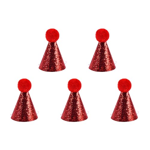 Welpen-Geburtstagshut, einzigartig, glitzernd, elegant, Party für kleine Hunde, Haustier-Kostüm, pelzige Krempe, Kätzchen, Geburtstagsdekoration von Obotsnoi