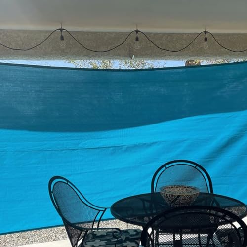 70% Sonnenschutz-Schattenstoff Blaues Wasser- Und Luftdurchlässiges Sonnenschutznetz Mit Kabelbindern for Den Außenbereich Sonnensegel-Netz 8X9, 8X10 2X4 2X5 2X6 2X7 3X11 for Blumen Terrasse Rasen (S von ObscurioBlinds
